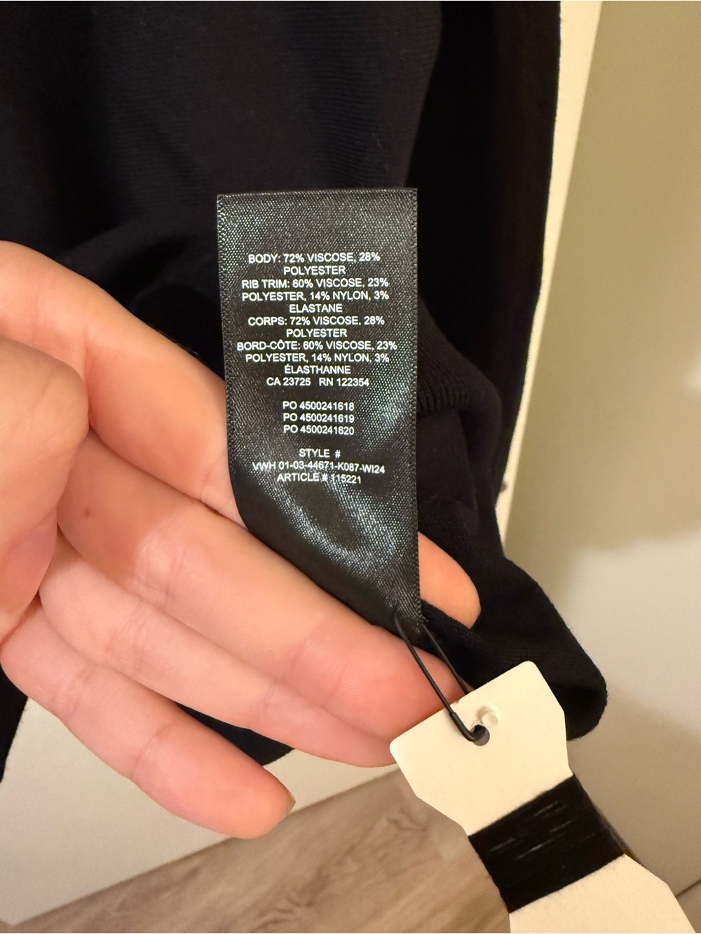 Aritzia Babaton Inspiration Sweater - Black - Picture 9 of 9